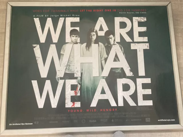 We Are What We Are. Rare. ORIGINAL UK QUAD CINEMA POSTER