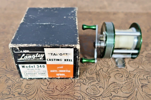 VINTAGE LANGLEY TARGET 340 Casting Reel. She's A Beauty.no Flaws