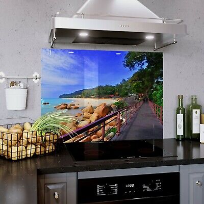 Kitchen Splashback VETRO TEMPERATO vista 100x50 del mondo Columbia Esposizione 