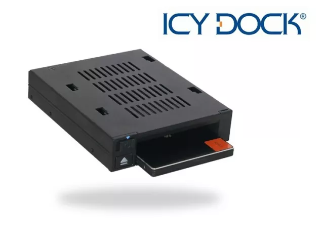 New ICY Dock MB521SP-B FlexiDOCK 2.5" SATA SAS SSD HDD Hard Drive Mobile Rack