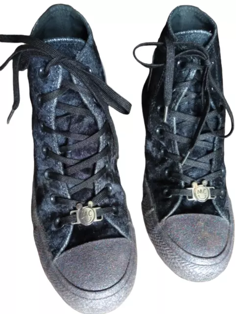 CONVERSE X MILEY Cyrus Womens Crushed Velvet Leggings Blue Size XS NWT  $29.99 - PicClick