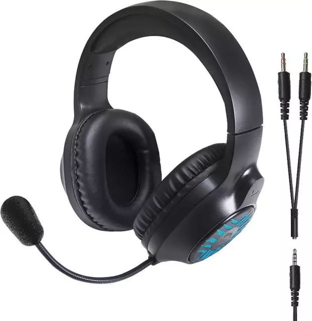 SPEEDLINK TYRON RGB Gaming Stereo Headset Kopfhörer mit Mikrofon AUX  Schwarz