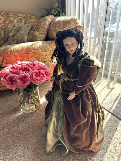RARE!* FRANKLIN MINT GWTW Scarlett O'Hara Wedding Day Bride Vinyl Portrait  Doll $334.99 - PicClick