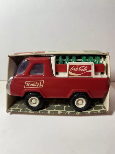 Vintage Buddy L Brute Coca-Cola Delivery Truck Original Box 4942 Steel 1970's 63