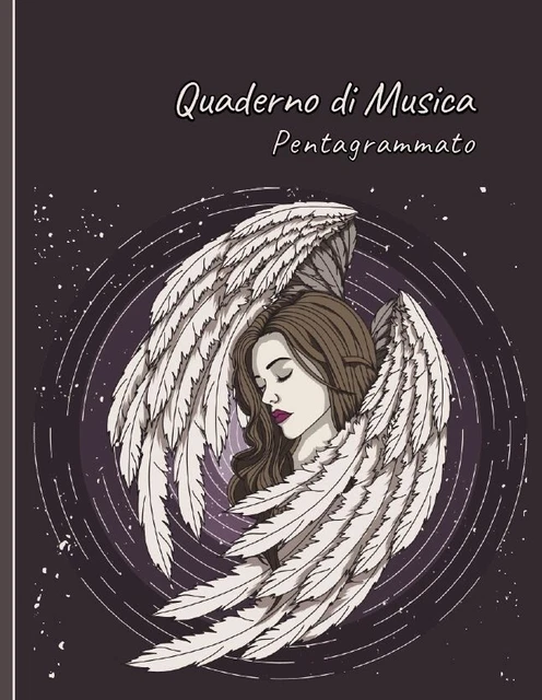 Quaderno Di Musica Per Bambini - A4, 110 Pagine, 6 Pentagrammi Grandi Per Pagina