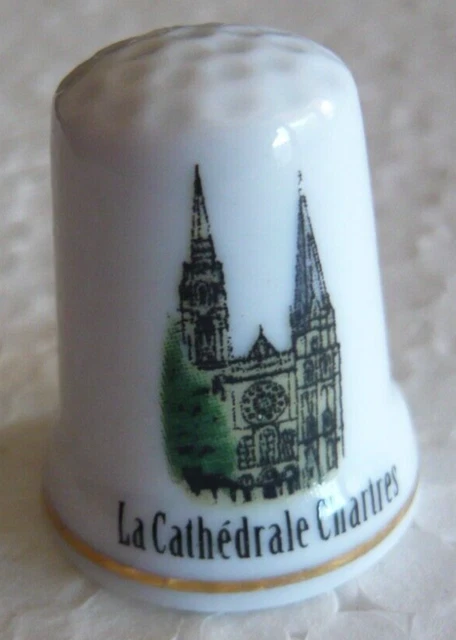 Dé à Coudre En Porcelaine Fine Birchcroft - Collection Los Angeles | Boîte Cadeau En Dôme Incluse