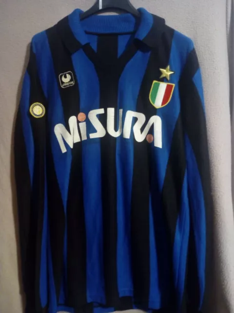 MAGLIA SHIRT VINTAGE Anni 70 80 Stile Inter Calcio In Lanetta. Da Maglificio Xl EUR 15 00 PicClick IT