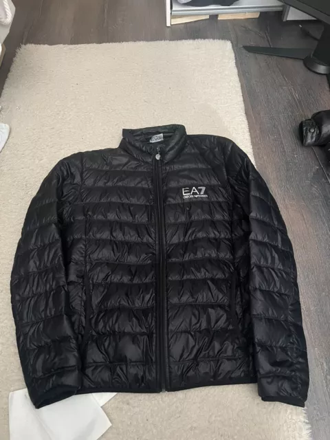 Emporio Armani EA7 Herren Daunenjacke Schwarz XL