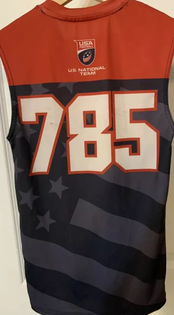 U.S. National Team USA Football Jersey shirt Men’s Sz S Blue Orange White