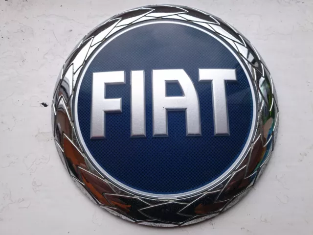 Fiat Ducato 120mm Rear Door Badge Blue Genuine