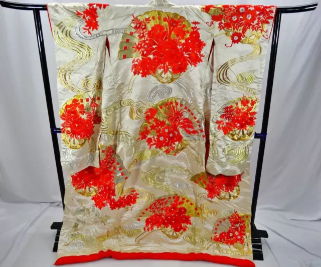 Japanese Kimono Uchikake  Wedding Pure Silk  japan　019