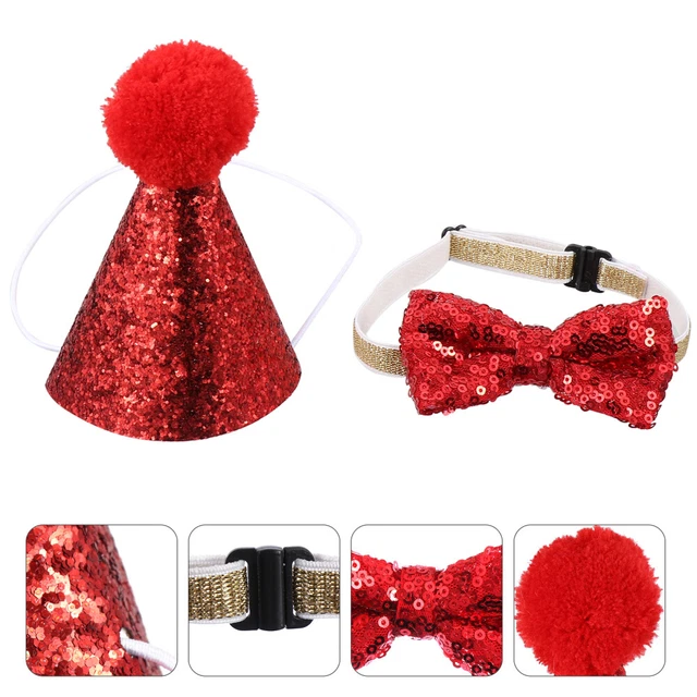 1 Set Costume natalizio per cani Set fascia natalizia e cravatta Accessorio indo