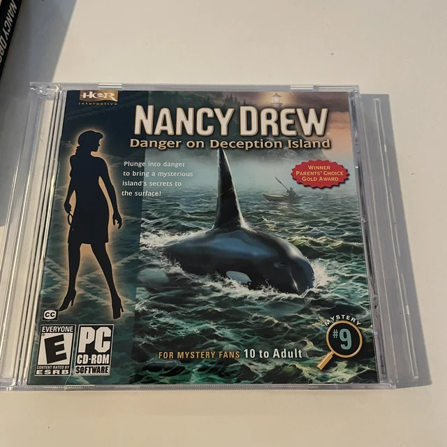 Nancy Drew - Danger on Deception Island Pc Cd Rom US - Rare Game