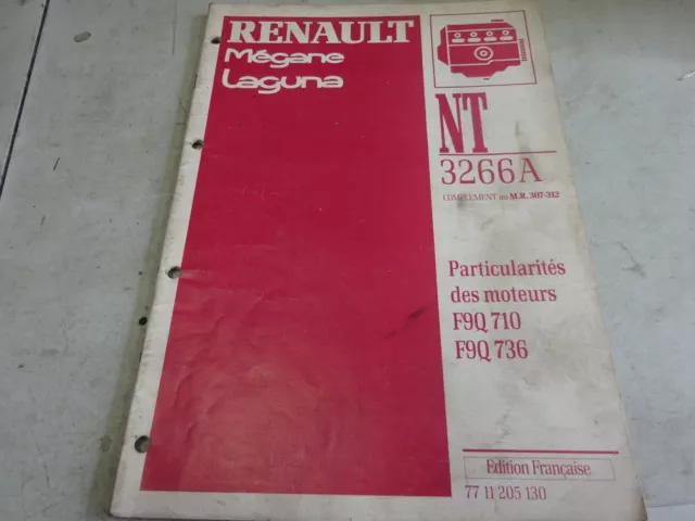 Manuales de Taller renault NT3266A 7711205130 F9Q710 F9Q736 XA0N X56J