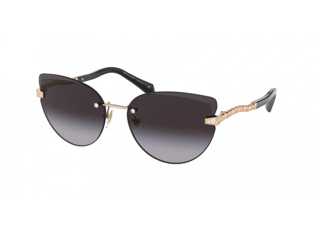 BULGARI LUNETTES DE Soleil BV8242B 501 8G Noir gris Femme EUR 304