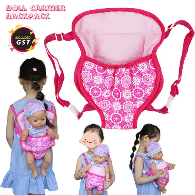 Handmade Doll Backpack Girl Early Education Accessories Baby Carrier Toy Gift