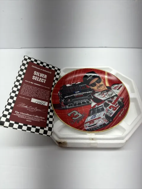 Dale Earnhardt Sr "Silver Select" Plate by Sam Bass With Cert