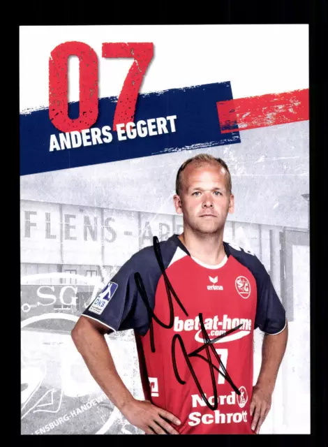 Anders Eggert Autogrammkarte SG Flensburg Handewitt 2013-14 Original+A 164330