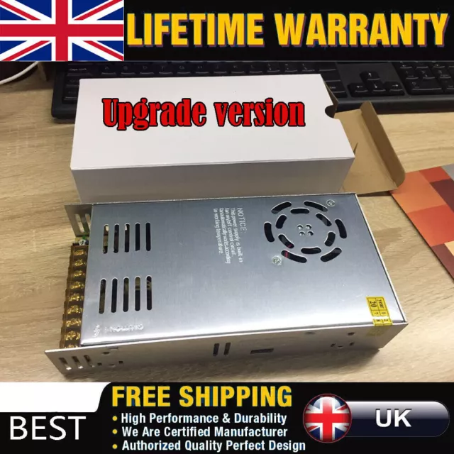 Dc 12V Power Supply 30A 360W Ac 110V-220V Converter Dc 12Volt 30Amp UK STOCK