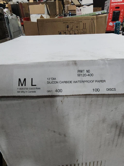Met lab Silicon Carbide water proof paper M120-400 grit 12"