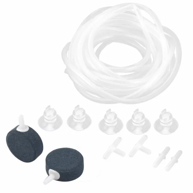 tube Air brique Bulle Aquarium oxygène pompe tuyau connecteur Set Accessoires