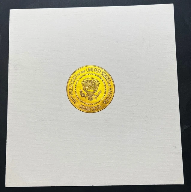 1977 Presidential Inaugural Card Jimmy Carter