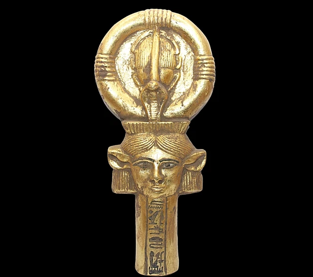 Clave única de la vida de Hathor Ankh del antiguo Egipto con protección de...