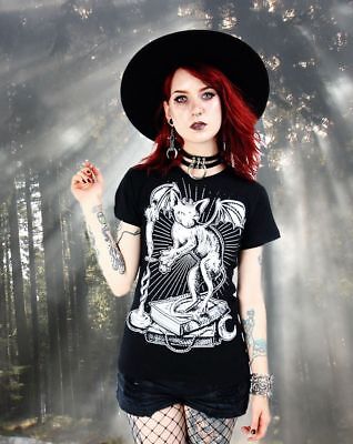 Restyle Goth Okkult Ominous Sphynx Katze T-Shirt 