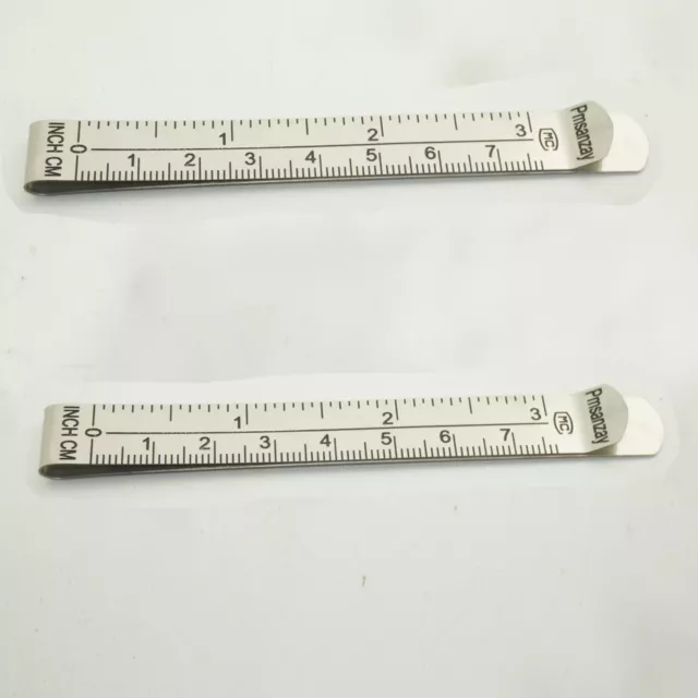 Clips de dobladillo de acero inoxidable de 3" que se deslizan sobre la tela mientras se cose -- Juego de 2
