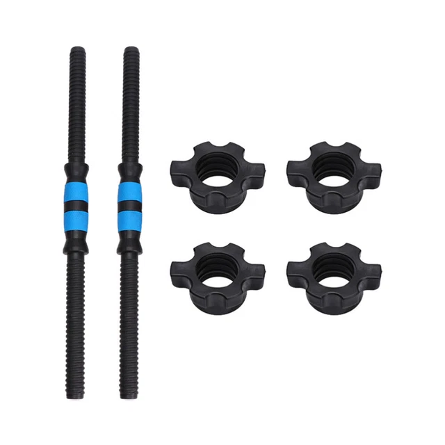 Lot De 4 écrous Hexagonaux Haltère - Colliers Autobloquants Pour Barre Standard 25mm, PVC Solide - 10