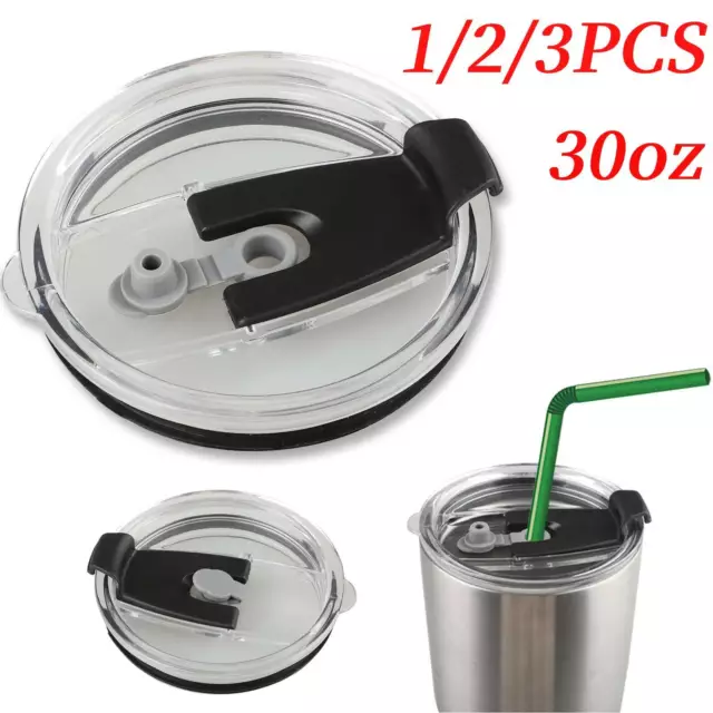 2/3PCS Splash Spill Proof Lid For 30oz Ozark Trail RTIC YETI Rambler Tumbler Cup