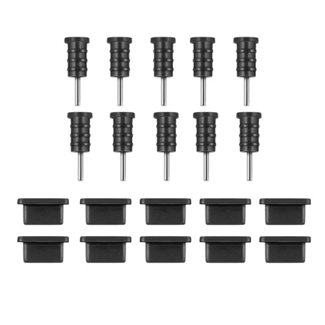 10 Paare USB Typ-C Anti Staub Schutzhülle Silikon Anschluss Stecker Abdeckung