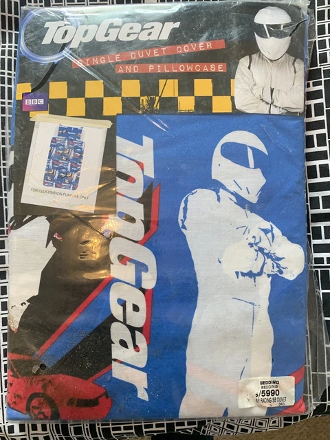 Juego de cama individual Top Gear the Stig Racing Car con funda de almohada