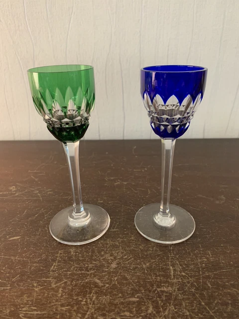Lot De 2 Verres En Cristal Baccarat - Modèle Rohan - Très Bon état