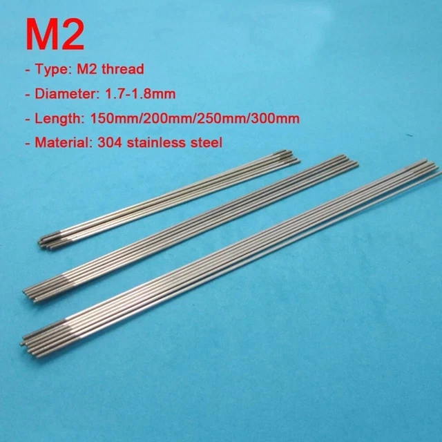 5 X Tie Rod Linkage Servo Push Rod M2 150,200,250,300mm F RC Airplane Helicopter