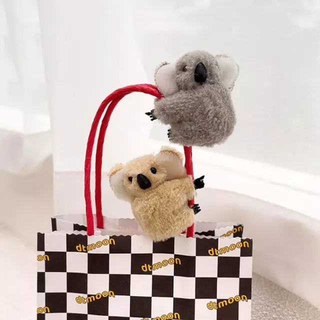 Cartoon 3D Plush Koala Hairpin Photo props Hair Clip Bag Access Daily De BF Sb