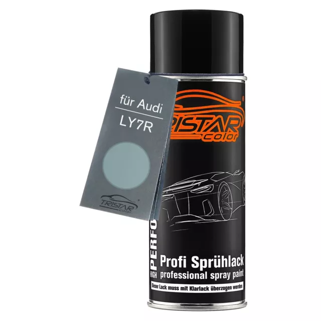 Autolack Spraydose für Audi LY7R Kristallblau Metallic Basislack Sprühdose 400ml