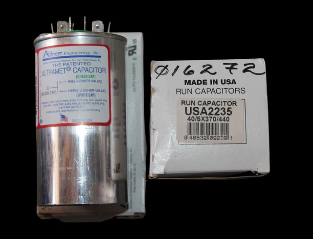 Global AmRAd RUN CAPACITOR ROUND 40X5x370/440 USA2235 40+5X370/440