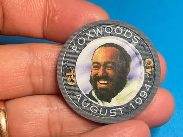 Foxwoods Pavarotti Casino  Chip  $10  Excellent Condition  V-279