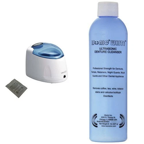 iSonic F3900 Ultrasonic Cleaner for Dentures Retainers and Mouth Guards 100-1...