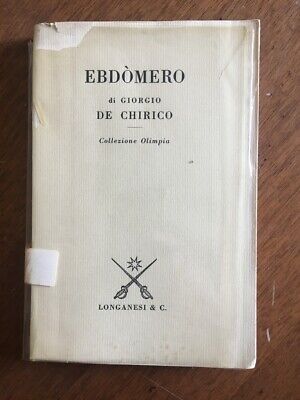 GIORGIO DE CHIRICO EBDOMERO  Collezione Olimpia Longanesi 1971