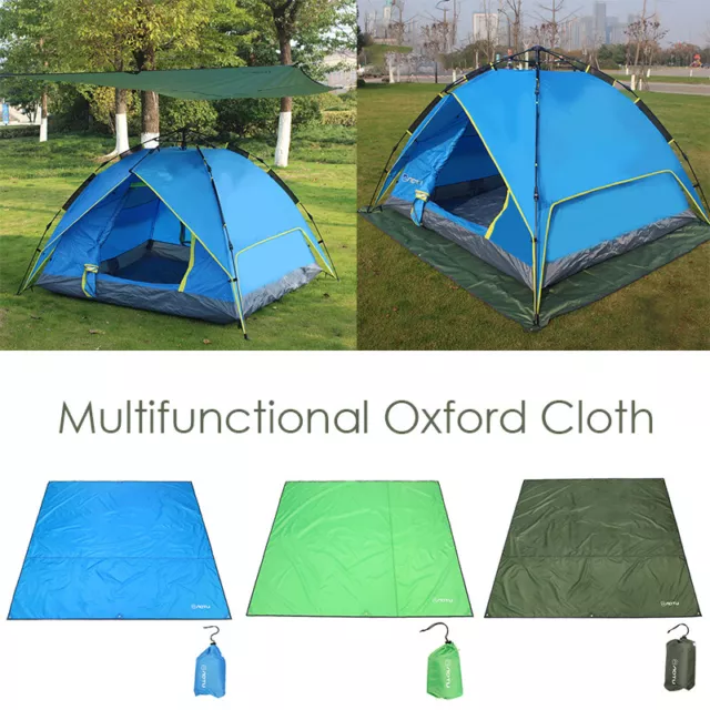 Camping Tent Tarp Waterproof Shelter Awning Sun Shade Picnic Pad Rain Cover Mat