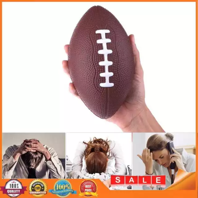 Mini Foam Balls Soft PU American Football for Kids Adults Brown for Pet Training