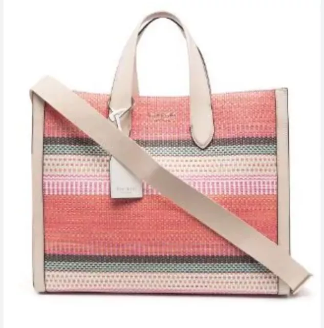 Nwot Kate Spade Manhattan Stripe Tote Handbag Women