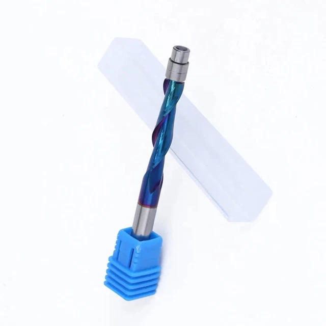 Roulement haut de gamme en carbure solide 6 35 mm fraiseuse guidée design anti-