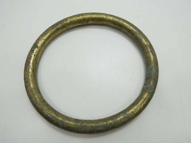 7+1/8 x 5/8 INCH BRONZE RING PURSE SEINE GUIDE SAIL BOAT HARDWARE (H3C903B)