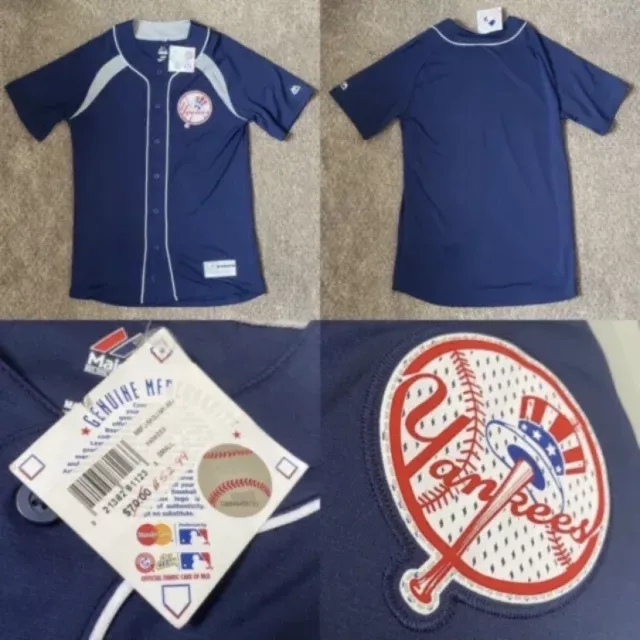 Genuine BNWT Mens Small Majestic Cool Base New York Yankees MLB Baseball Jersey