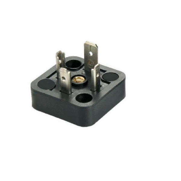 Basetta con bussola centrale M3, contatti 3+PE a saldare. | A03-2F