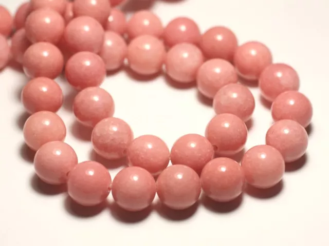 20pc - Perles de Pierre - Jade boules 6mm rose corail pêche - 4558550005892