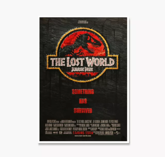 Jurassic Park 2 Movie Poster, Jurassic Park Lost World Movie Art Print Canvas